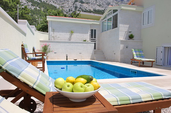 Ferienhaus mit pool in Kroatien-Makarska rivijera